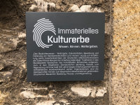Plakette Immaterielles Kulturerbe Dombauhütte Regensburg