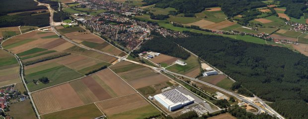 Luftbild Ortsumfahrung B299 Mühlhausen Luftbild Ortsumfahrung B299 Mühlhausen