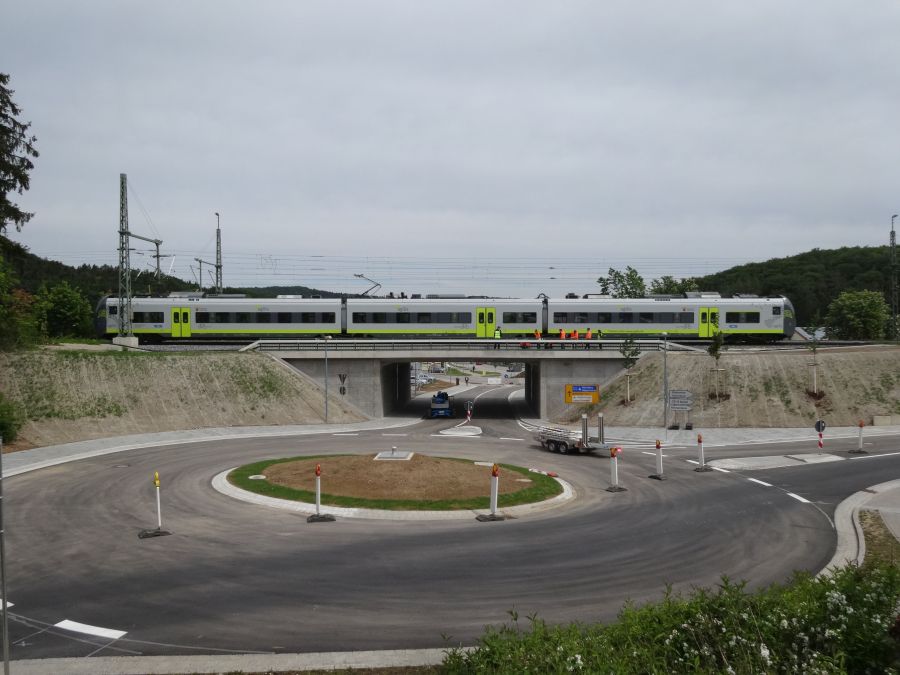 Bahnüberführung Parsberg nach Umbau Bahnüberführung Parsberg nach Umbau